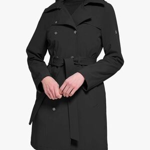 Calvin Klein Women's Black Trench Coat